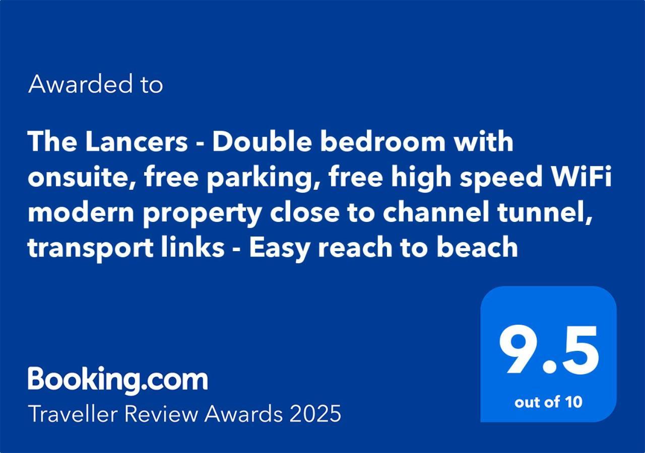 Modern Double Room With En-Suite, Parking & Fast Wifi - Close To Beach แซนด์เกต ภายนอก รูปภาพ